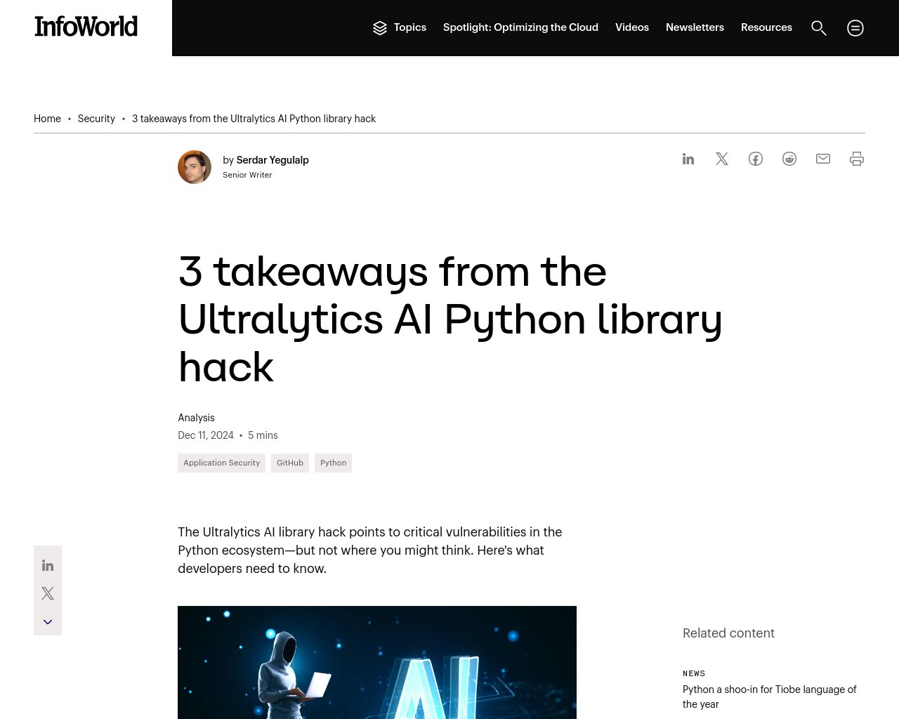 managetech_inc's tweet card. ウルトラリティクスのYOLOが攻撃される Pythonのリアルタイムオブジェクト検出機械学習パッケージ 攻撃者