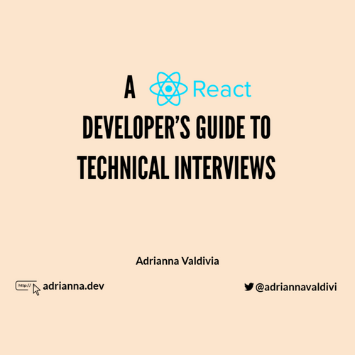 driannavaldivia's tweet card. List of concepts, available functions, code snippets that can be helpful as you start to interview for entry level react developer positions. This talk was presented at Refactr Tech in Atlanta June...