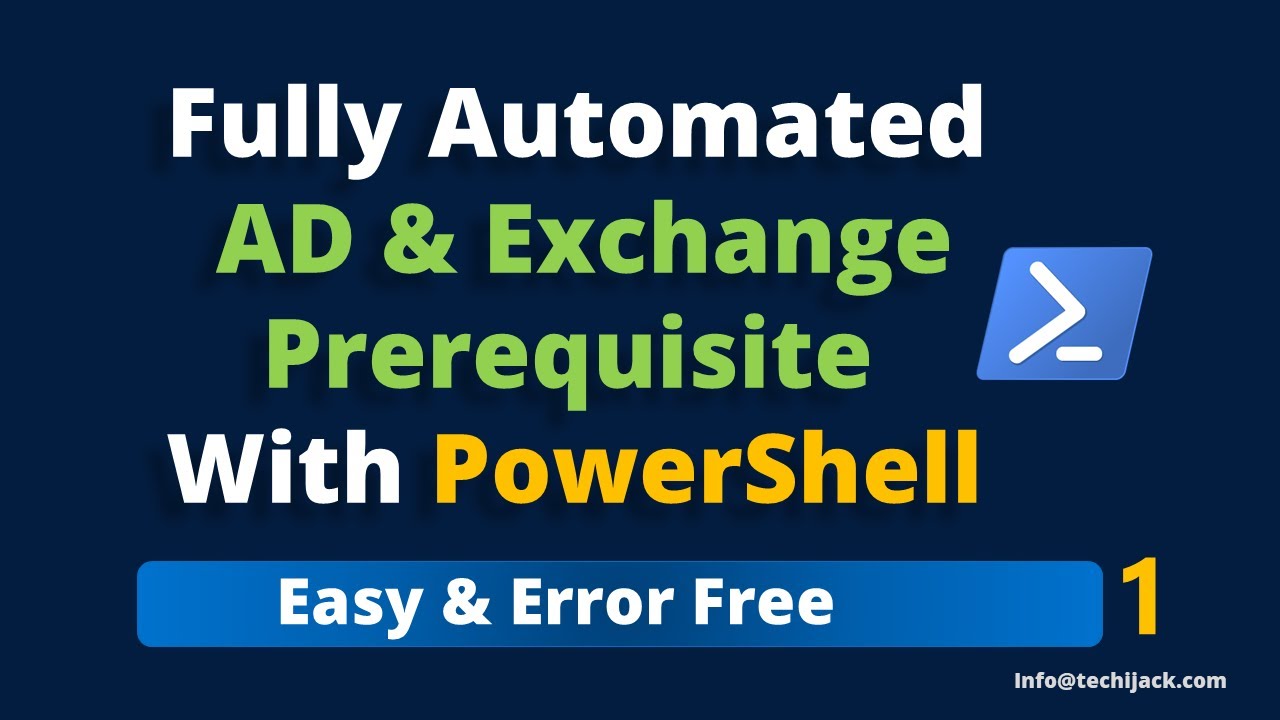 jack_techi's tweet card. Exchange Server 2019 Prerequisites script – Fully Automated PowerSh...