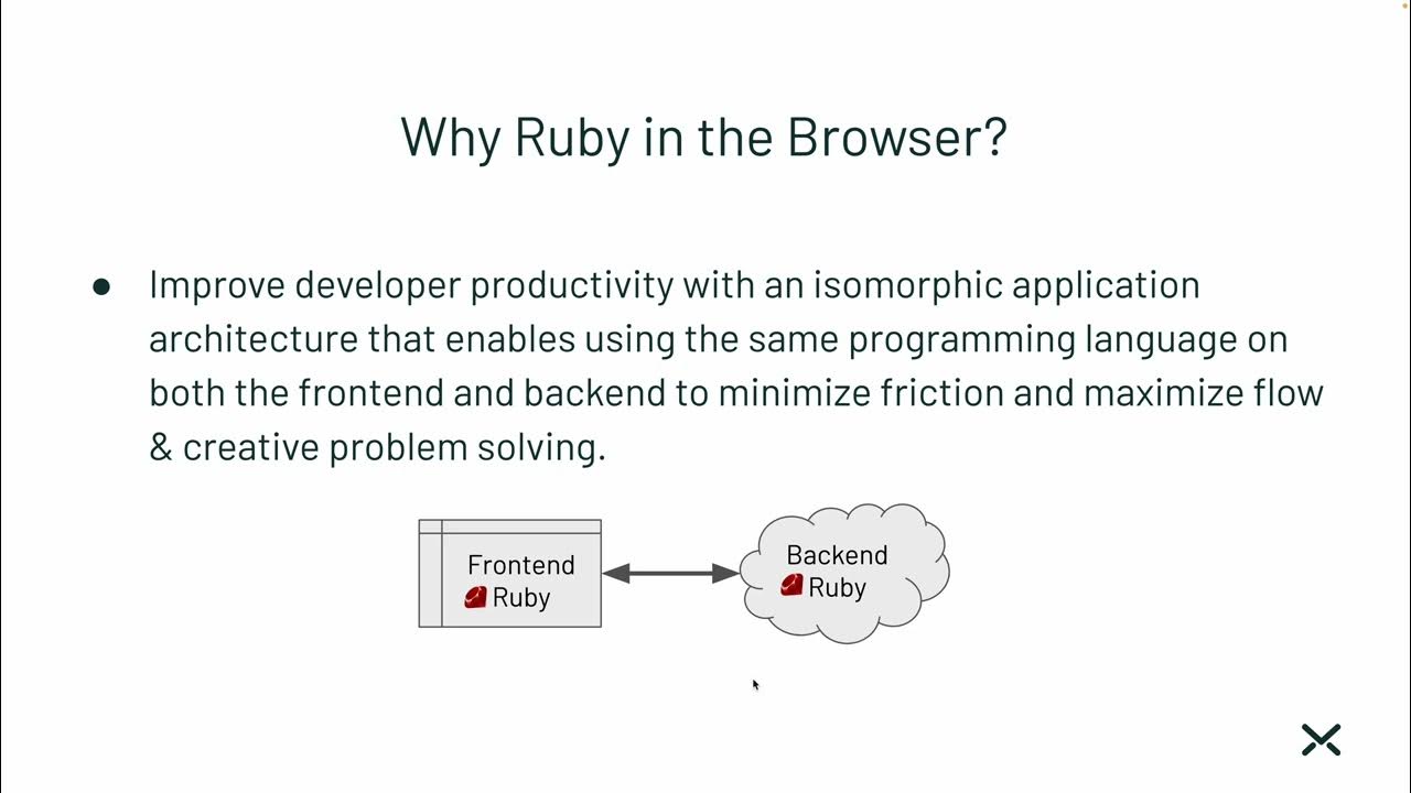 jchibbard's tweet card. Intro to Ruby in the Browser by Andy Maleh (Montreal.rb Ruby Talk...