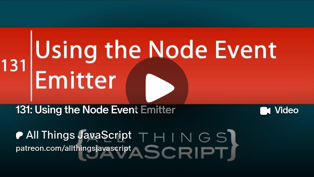 JavaScriptThing's tweet card. Get more from All Things JavaScript on Patreon