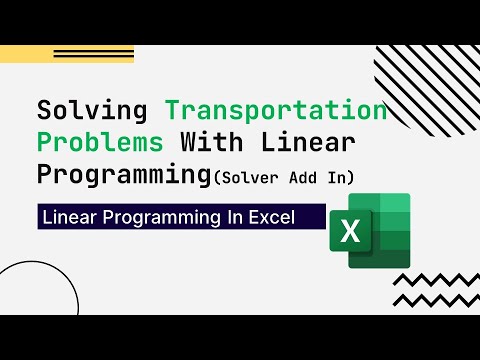 bytesninsights's tweet card. Solving Transportation Problems With Linear Programming In Excel