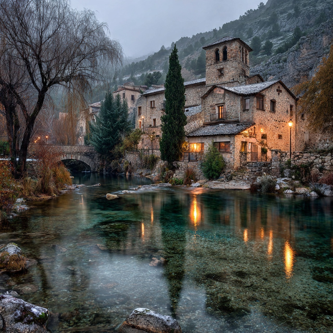 notasalminuto's tweet card. Descubre dónde viajar en España en diciembre con destinos auténticos, tradición, paisajes invernales y experiencias fuera de lo típico.