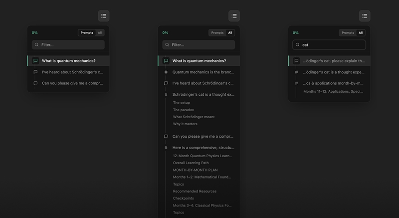 dotHTML5's tweet card. Scrollは長くなったGeminiやChatGPTなどのチャットページにインデックスを付与するブラウザ拡張です。