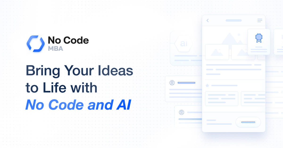 TryCoupon's tweet card. Get full access to 100+ lessons with No Code MBA Unlimited, and gain the skills to build apps and websites without code.