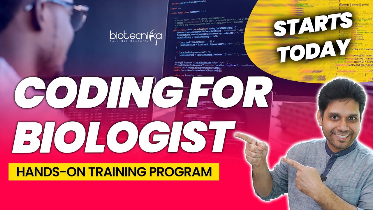 biotecnika's tweet card. Become a BIOCODER - Coding For Biologist Hands-on Training | Publish...