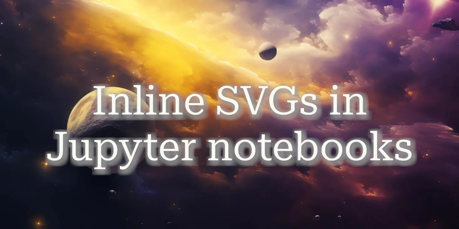 pycoders's tweet card. Today I learned how to inline SVGs in Jupyter notebooks in two simple steps.