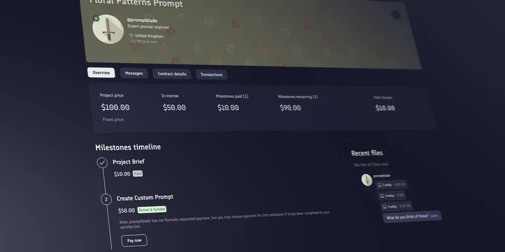 promptbase's tweet card. Commission expert AI creators on PromptBase for custom prompts, model fine-tuning, and AI app development. Find the perfect talent for your AI project.