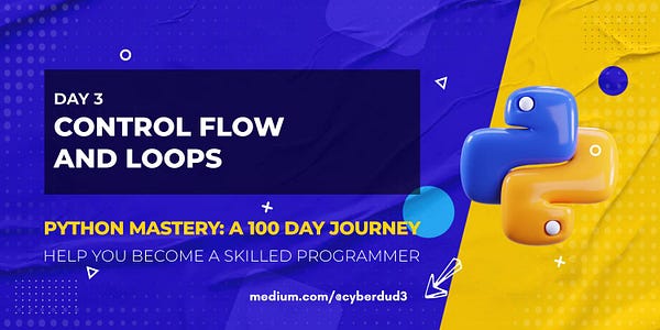 cyberdud3_'s tweet card. Learn how to efficiently control the flow of your Python code with loops and conditionals. Master the art of programming with this guide.
