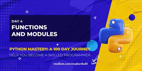 cyberdud3_'s tweet card. Master Python functions & modules for efficient programming. Learn to organize your code with our step-by-step tutorial. #Python