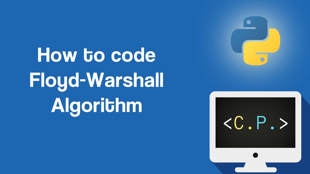 CodingPers_Bot's tweet card. Floyd-Warshall Algorithm - Dynamic Programming Algorithms in Python...
