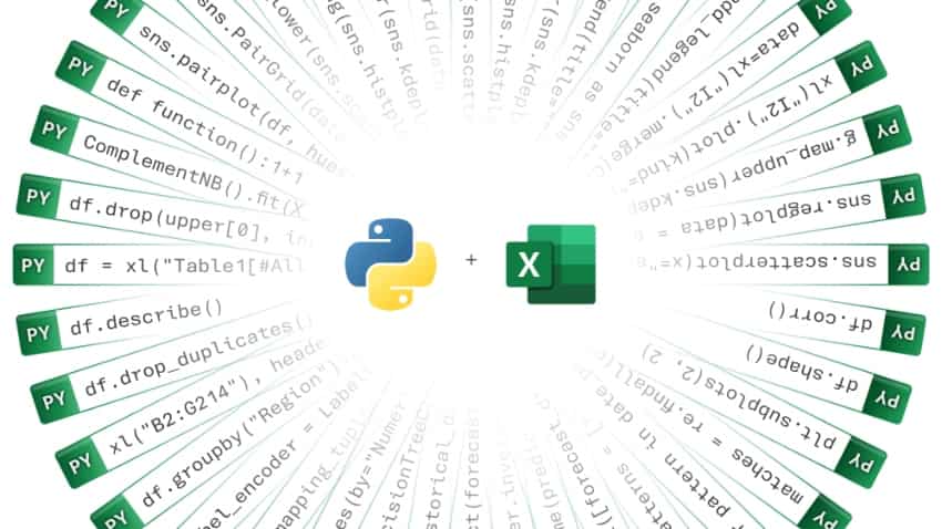 ZeeBusiness's tweet card. Microsoft introduces public preview of the popular programming language Python in Excel, know details