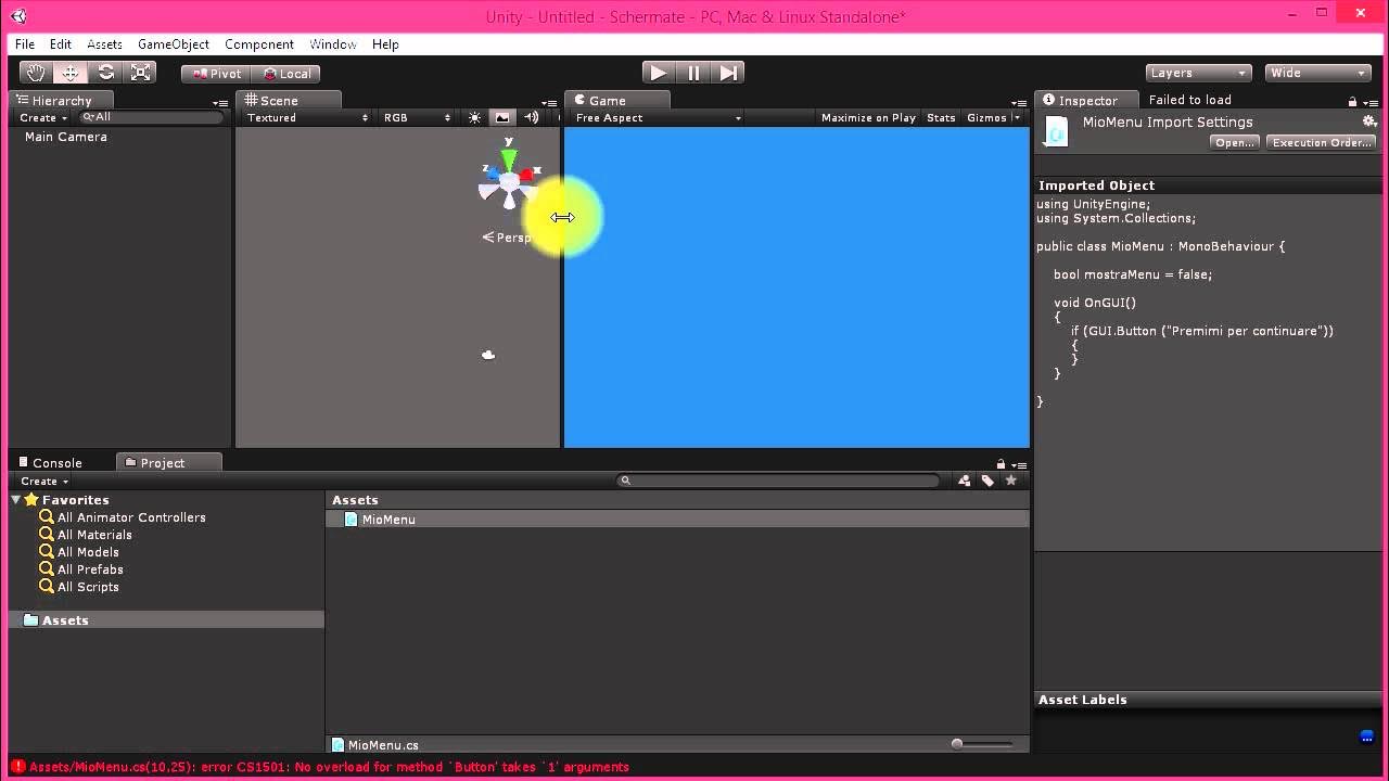 Unity3dIT's tweet card. Come faccio a gestire le sequenze dei menu?