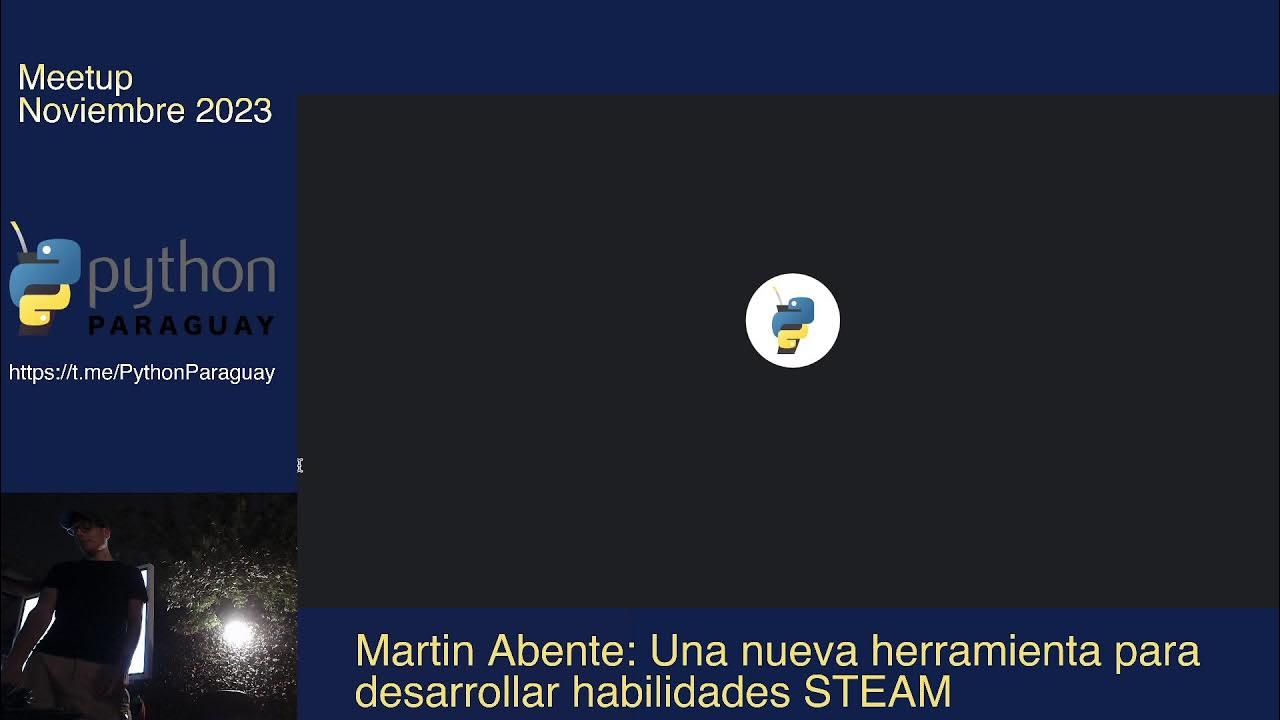 PythonParaguay's tweet card. Meetup Noviembre 2023 - Pedro Vargas y Martín Abente