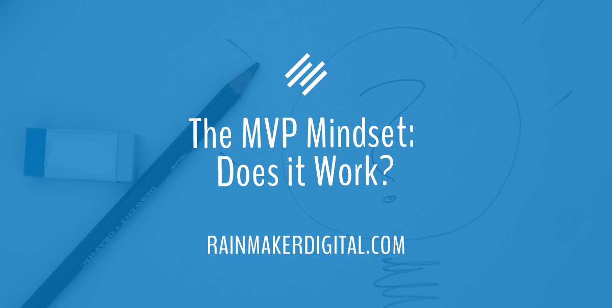 vueocity's tweet card. The MVP is crucial to your business's success. No, not the Most Valuable Player — the Minimum Viable Product. Learn how to go to market fast.