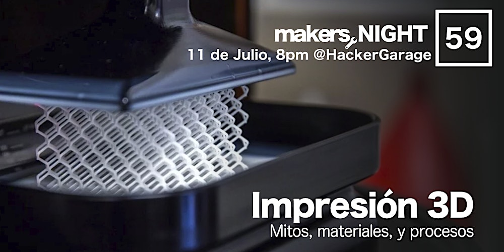 Makers_GDL's tweet card. MakersNight 59 / Impresión 3D - Mitos, materiales y procesos En esta MakersNight platicaremos de impresoras 3D, los mitos que rodean un poco la tecnología así como los diferentes materiales para...