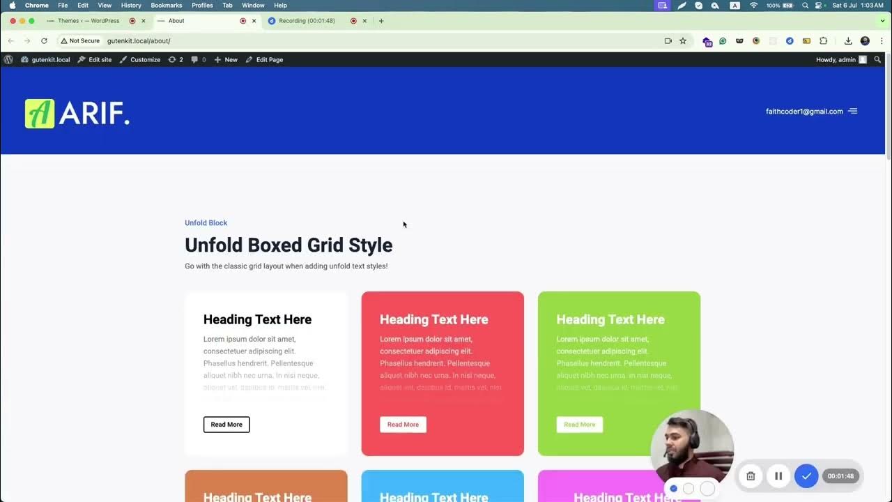 faithcoder1's tweet card. Resolving CSS issue between Gutenkit and Kadence theme
