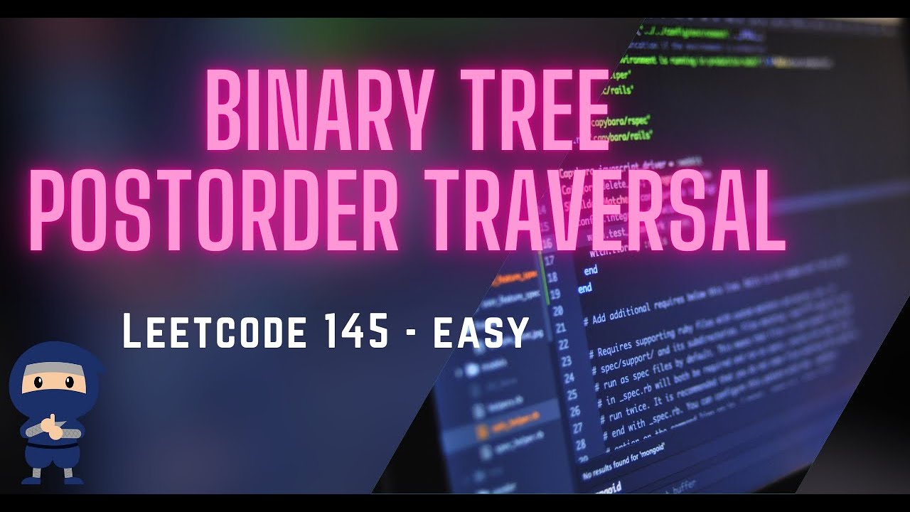 CodingNinjaAZ's tweet card. Binary Tree Postorder Traversal Made Super Easy! - leetcode 145