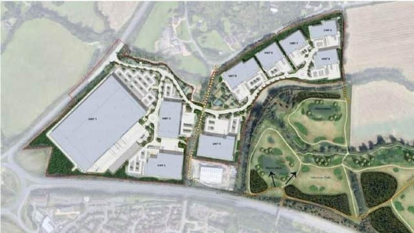 codewithaimee's tweet card. We are raising funds and campaigning to stop a massive and inappropriate warehouse development on the borders of Cosgrove and Old Stratford.