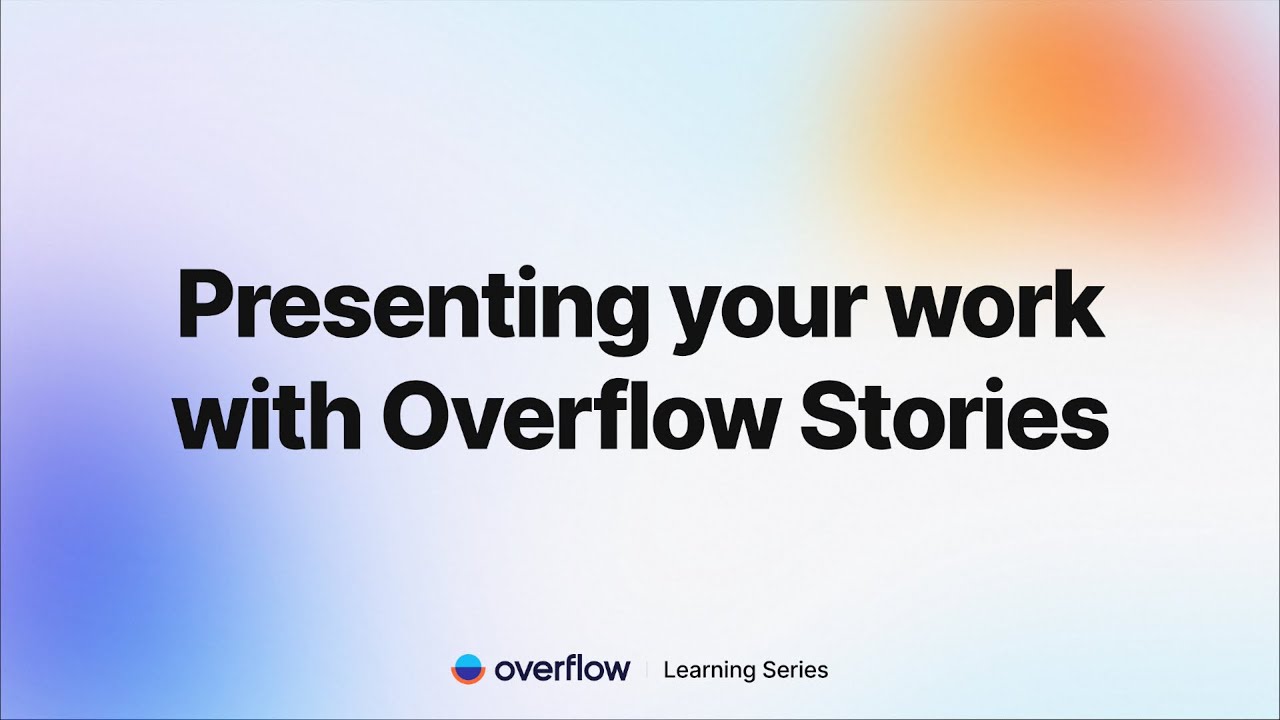 overflowapp's tweet card. Presenting your work with Overflow Stories