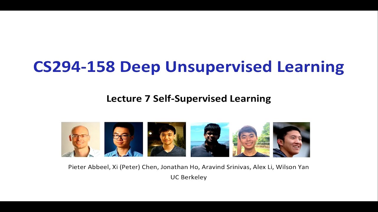 pabbeel's tweet card. Lecture 7 Self-Supervised Learning -- UC Berkeley Spring 2020 -...