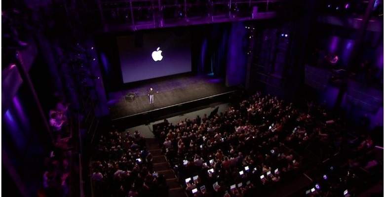 iosdevdotinfo's tweet card. See that tiny figure down there? That's Steve Jobs, and he wants to talk to you - through your computer screen - about the new…