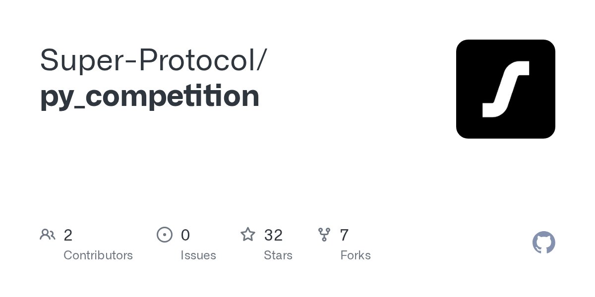 super__protocol's tweet card. Contribute to Super-Protocol/py_competition development by creating an account on GitHub.