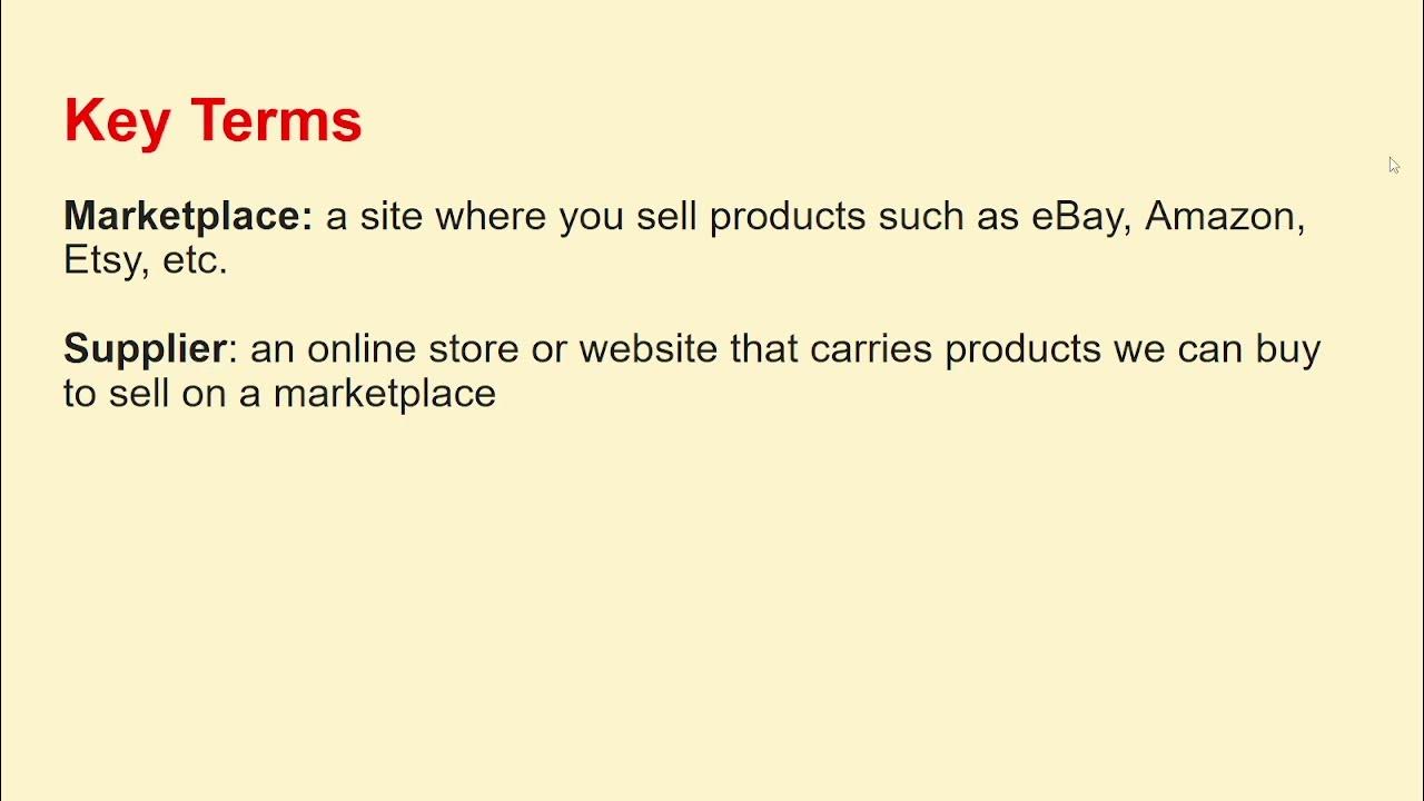 MarkTeach197376's tweet card. Product Research for Dropshipping and Online Arbitrage: Key Terms