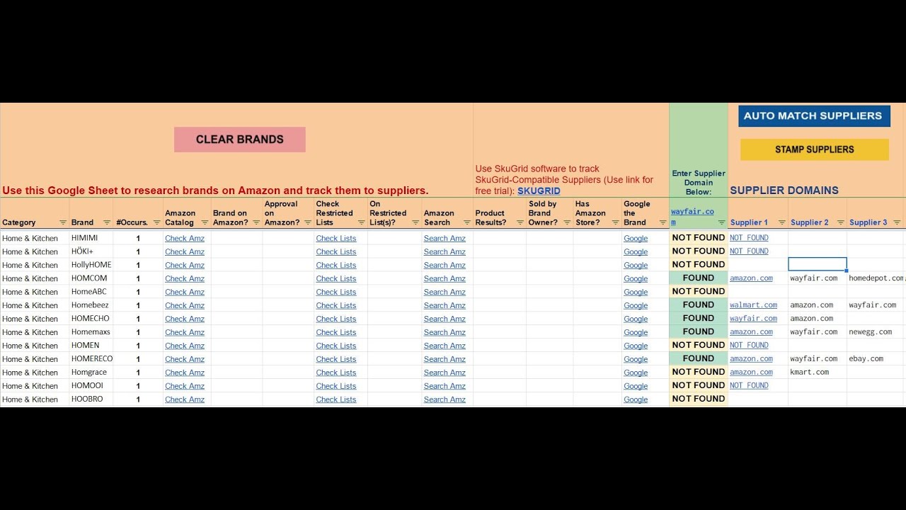 MarkTeach197376's tweet card. Match Brands to Suppliers Automatically with this Google Sheet (for...