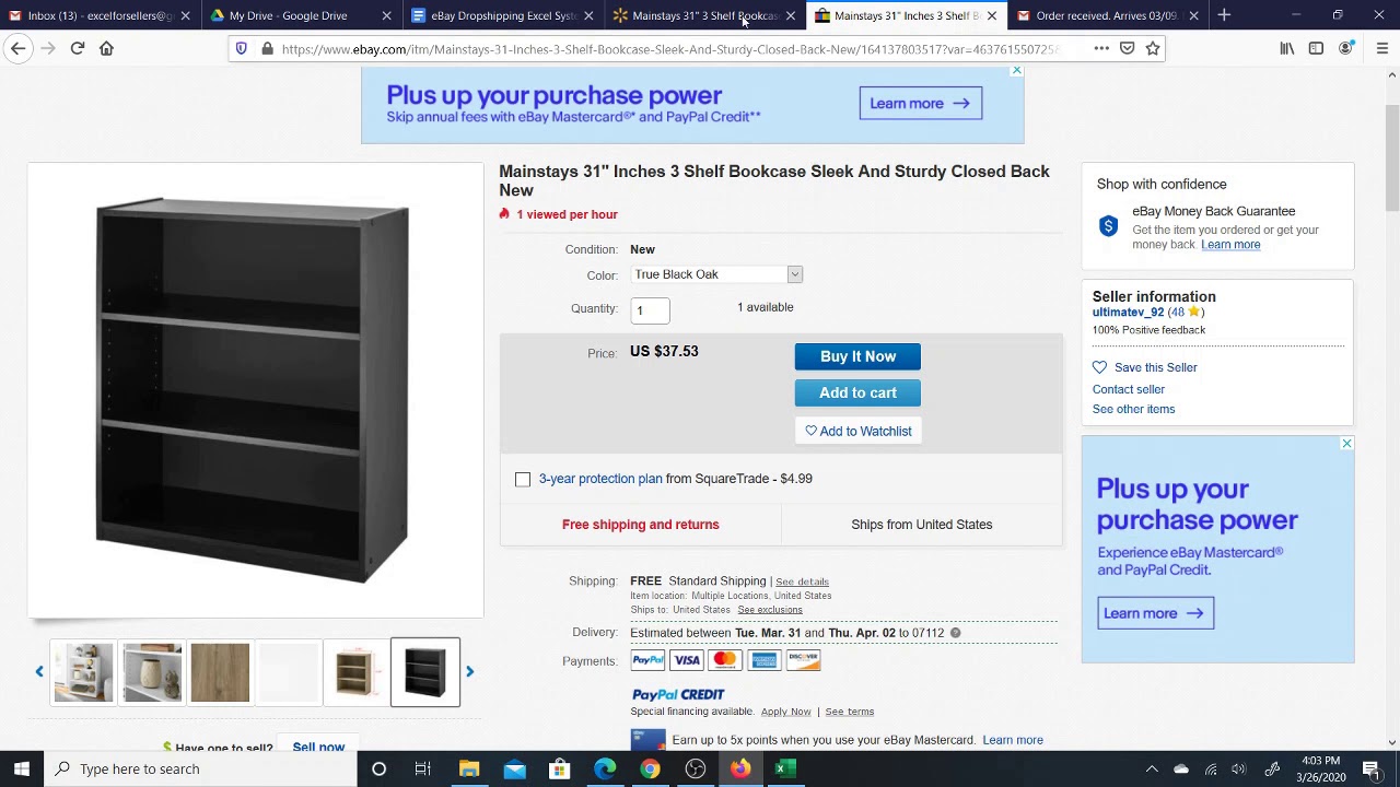 MarkTeach197376's tweet card. eBay Dropshipping Excel System Entering Orders