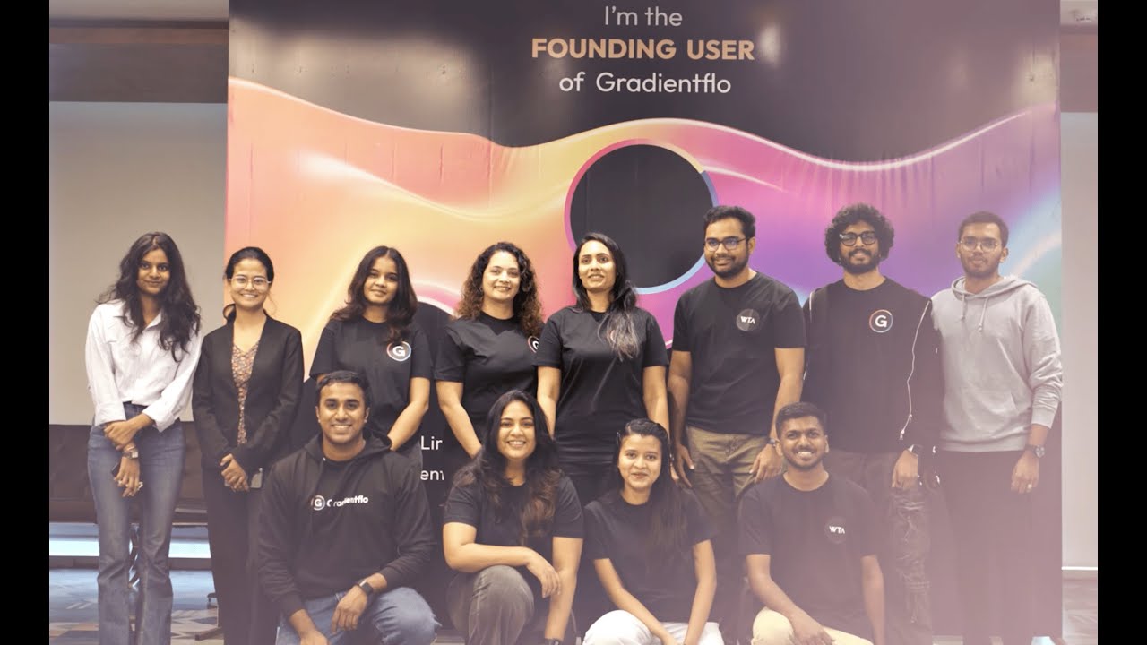 ManishVibecoder's tweet card. Gradientflo Private Beta Public Preview Event