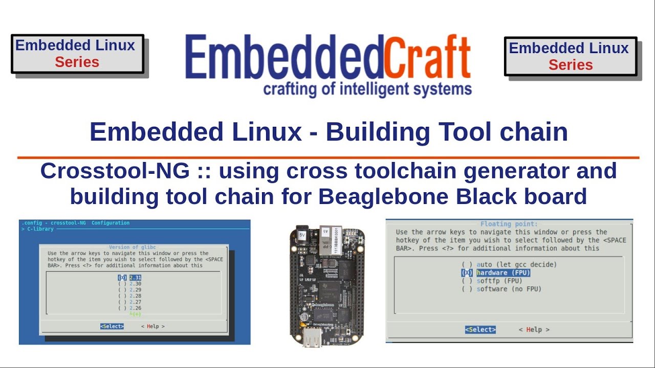 embeddedcraft's tweet card. Embedded Linux - Building Tool chain with Crosstool-NG