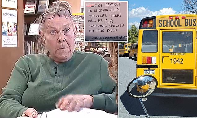Pennsylvania school bus driver breaks silence after getting fired for 'no speaking Spanish' sign