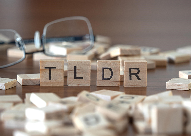 FlyingSoloAU's tweet card. If you’ve been on the internet, you’ve read this little abbreviation: tl;dr. If you’re new to the web, tl;dr stands for too long; didn’t read