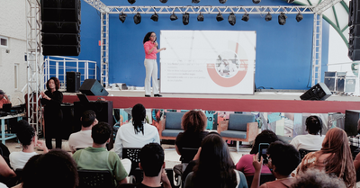 SERPRO's tweet card. Evento realizado em Salvador celebrou ancestralidade e inovação com protagonismo de profissionais negros; analista do Serpro abordou jornada feminina na TI