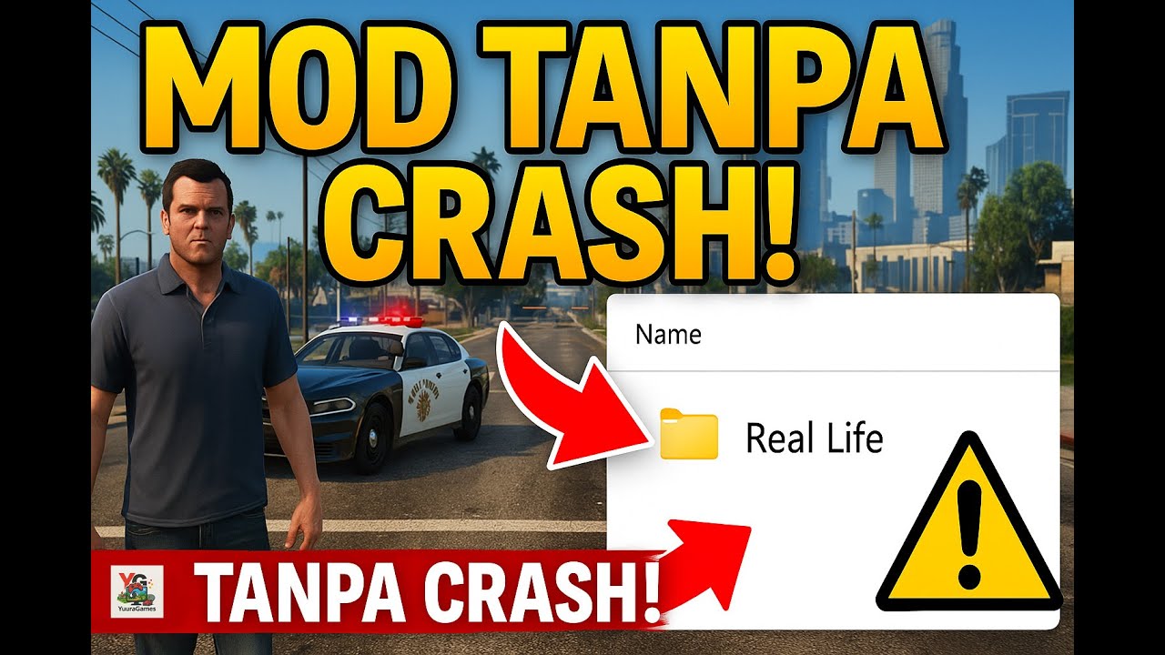 malicecuts's tweet card. Cara Pasang MOD Real Life GTA V Offline Tanpa Crash (Update 2025) 🎮
