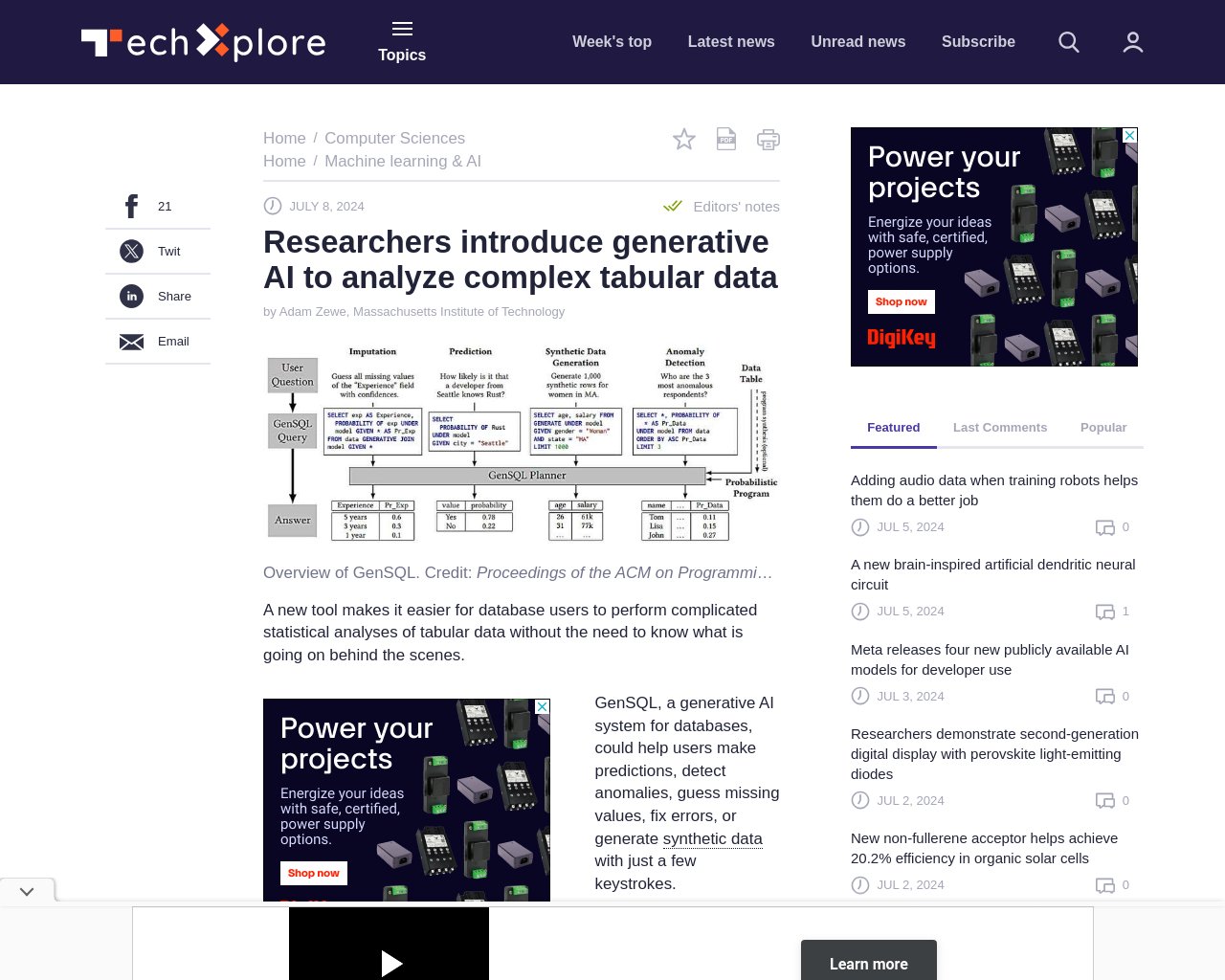 managetech_inc's tweet card. GenSQLは、データベースのための生成AIシステムであり、複雑な統計解析を簡単に実行できる。 GenSQLは