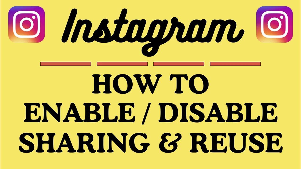 CraigJohnson20's tweet card. How to Enable or Disable Sharing & Reuse of your Content on Instagram...