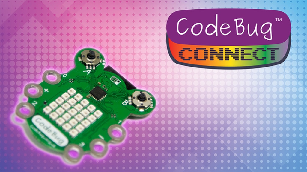_codebug's tweet card. The cute, colourful, connected wearable that's fun and easy for creating WiFi IoT projects and learning to code.