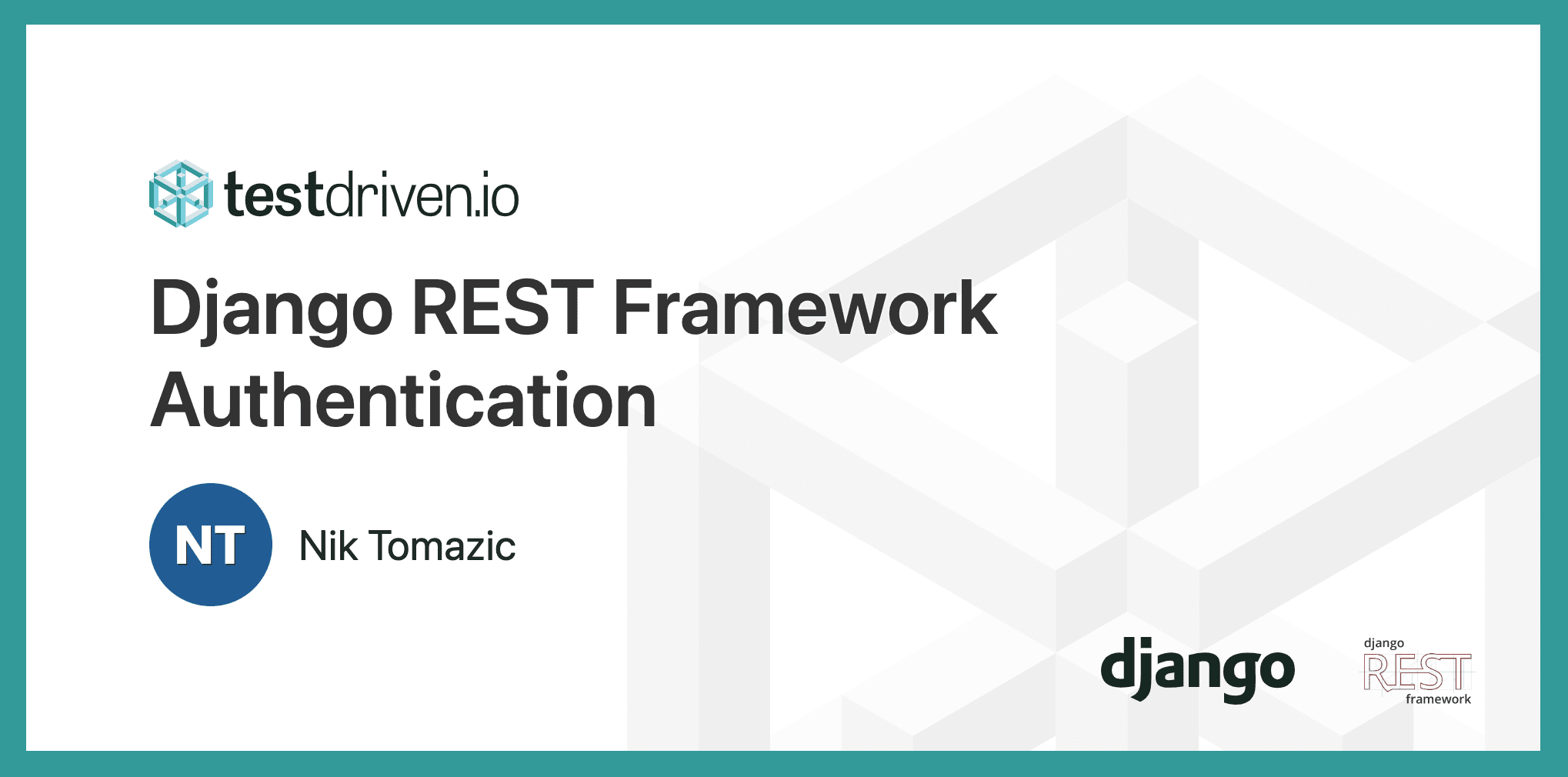 diffblog's tweet card. Django REST Framework Authentication