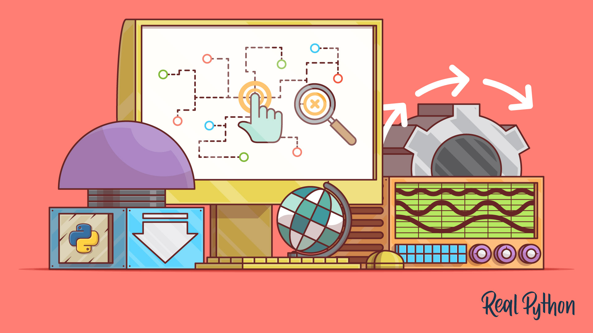 realpython's tweet card. Learn web scraping with real-world practical projects. Download and select data from the web with Python. Automate the process of data extraction from websites.