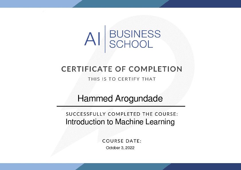 harogun's tweet card. It's a wrap! The Global AI Hub #PythonforMachineLearning #InternationalMLBootcamp with DPhi has come to a close. The modules were full of hands-on and interesting topics. Aside from the certificati...