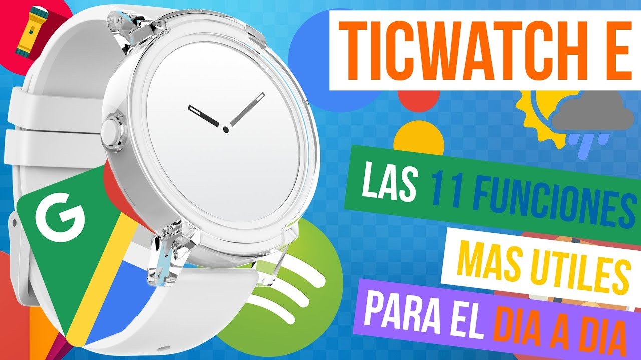 vtutorialesgeek's tweet card. TICWATCH E REVIEW - LAS 11 FUNCIONES MAS ÚTILES PARA EL DÍA A DÍA