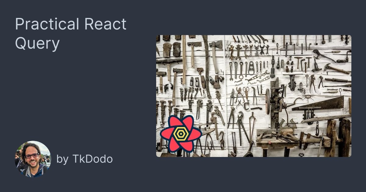 TkDodo's tweet card.