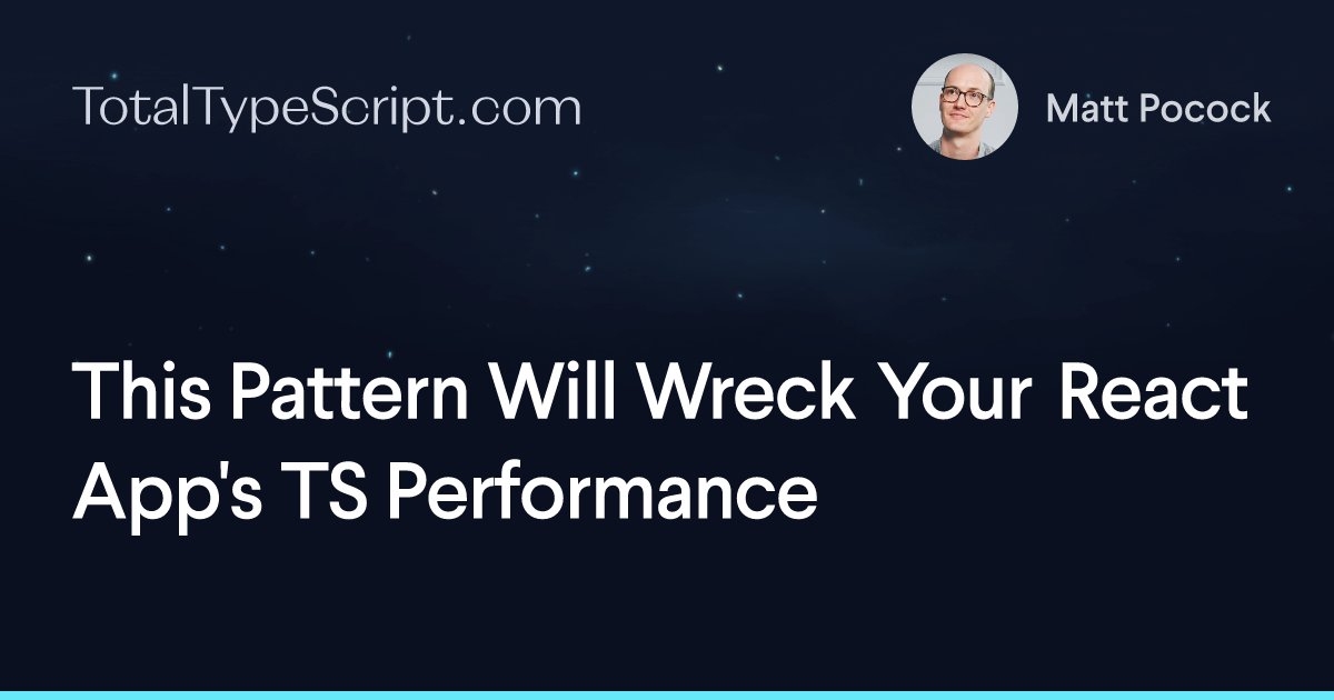TypeScript_Geek's tweet card. Improve React TypeScript performance by replacing type & with interface extends. Boost IDE and tsc speed significantly.