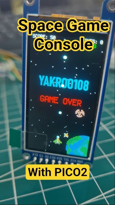Yakroo5077's tweet card. Build Space Game on Raspberry Pi Pico2 with Circuitpython &ST7789...