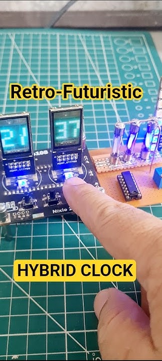 Yakroo5077's tweet card. Retro-Futuristic Hybrid Clock : Update 2 #trending #circuitpython