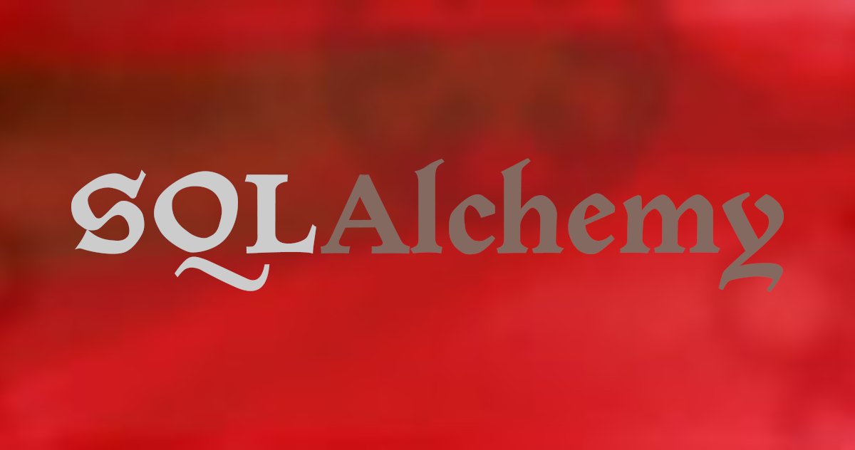 sqlalchemy's tweet card. The Database Toolkit for Python