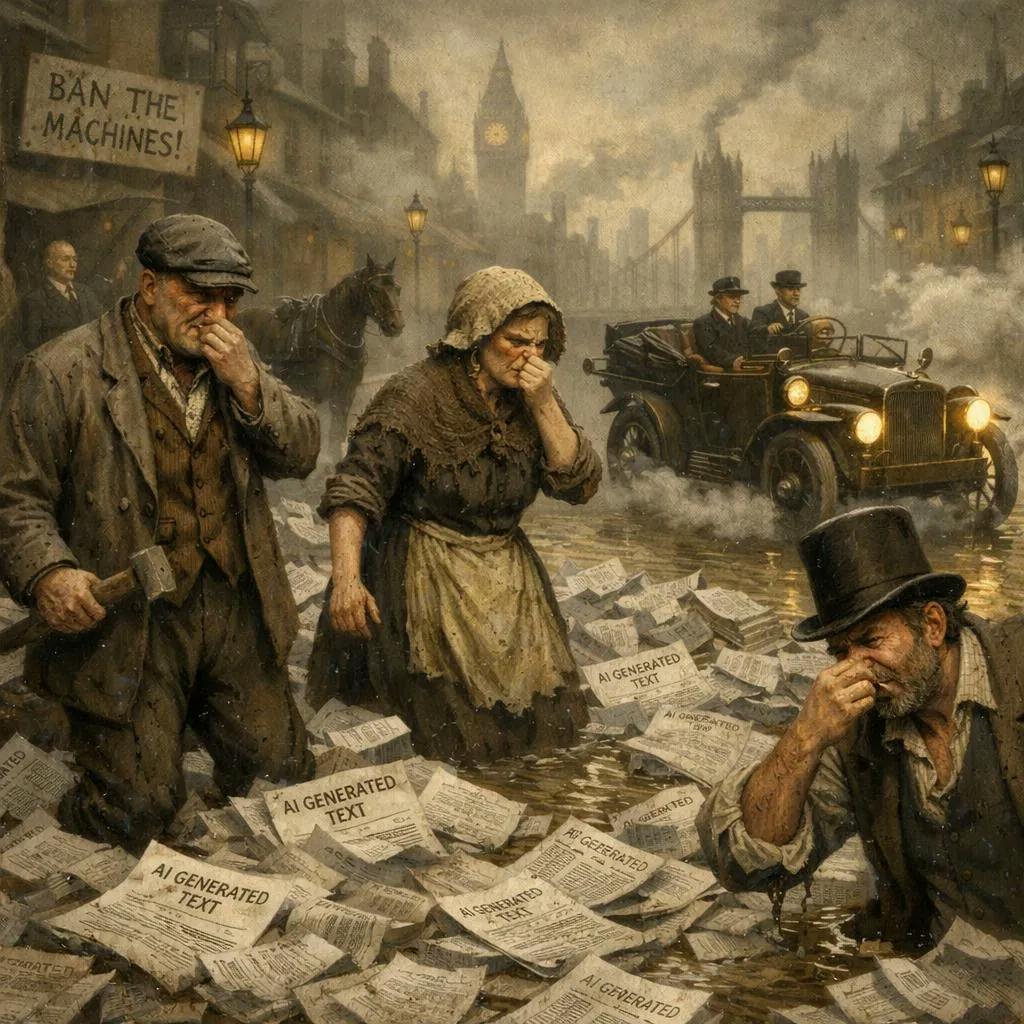 hackernoon's tweet card. As AI floods the internet with text, the real question isn’t who wrote it—but whether it’s accurate, useful, and worth trusting.