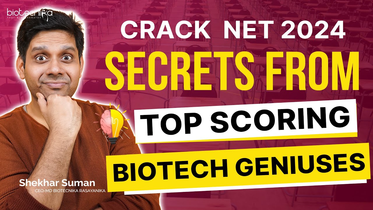 biotecnika's tweet card. Crack CSIR NET 2024 : Secrets From Top Scoring Biotech Geniuses!